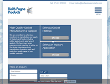 Tablet Screenshot of keithpayneproducts.com
